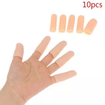 10 шт./компл., силиконовая гелевая трубка, повязка для рук, защита для пальцев, облегчение боли, колпачок для большого пальца
