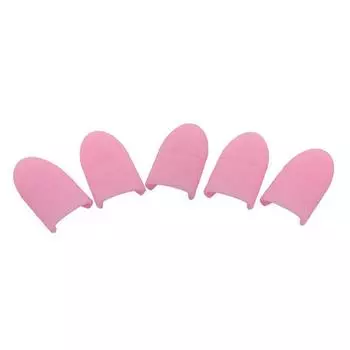 10 шт./компл., силиконовые обертывания для снятия УФ-гель-лака, силиконовые замачиваемые колпачки, зажим для маникюра, инструменты для дизайна ногтей белый