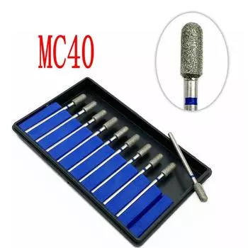 10 шт./компл., стоматологический алмазный точечный полировщик, стоматологические алмазные боры HP, набор роторных боров HP, стоматологические лабораторные сверла для ногтей MC40