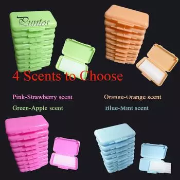 10 шт./компл., стоматологический ортодонтический воск с фруктовым ароматом для брекетов, брекет, раздражение десен Blue-mint