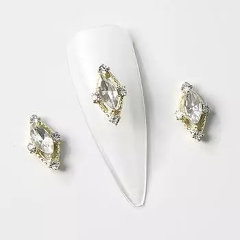 10 шт./компл., стразы для ногтей, яркие, без запаха, легкие, стильные, художественные, модные, очаровательные, текстурные, из сплава, орнамент для девочек 13