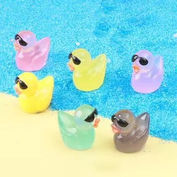 10 шт./компл. светящиеся мини-солнцезащитные очки утка микро-ландшафтный орнамент наружное светящееся украшение для дома своими руками розовый