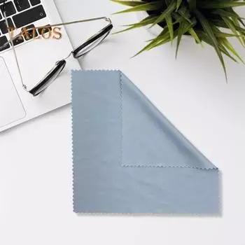 10 шт./компл. ткань для чистки очков из мягкой микрофибры, устойчивая к царапинам, моющаяся, многоразовая, портативная, для удаления пыли, солнцезащитные очки с отпечатками пальцев, ювелирные изделия для мобильных телефонов A светло-синий