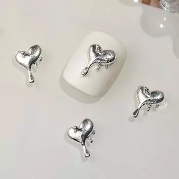10 шт./компл. украшения для ногтей мини DIY глянцевые стильные тающие в форме сердца художественные украшения поставки