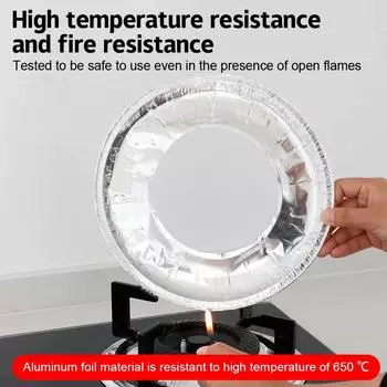 10 шт./компл. утолщенная алюминиевая фольга чехлы газовая плита маслостойкая прокладка защитная крышка защитная чистящая прокладка кухонные чистящие детали A2