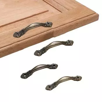 10 шт./компл. Винтажные ручки для ящиков, металлические ручки из цинкового сплава, ручки для ящиков, стильные ручки для винных коробок и деревянных сундуков 65MM