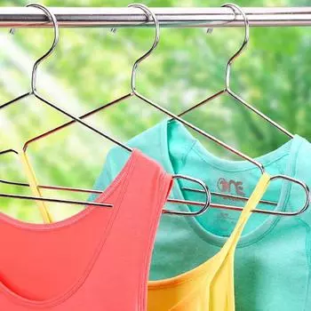 10 шт./компл. вешалки для одежды из нержавеющей стали, сушилка для одежды, противоскользящая вешалка для полотенец, металлический проволочный органайзер для гардероба