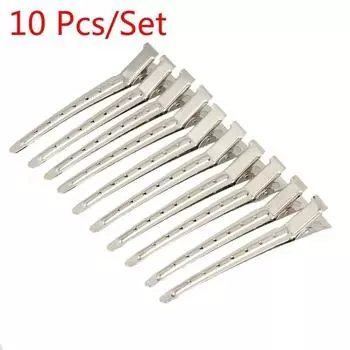 Заколки для волос Заколки для волос из нержавеющей стали 304, заколки для завитков аллигатора, заколка для волос с одним зубцом для женщин и девочек 4 Pcs