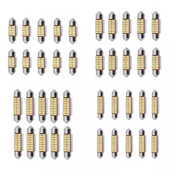 # 10 шт. комплект автомобильных ламп 12 В для внутреннего освещения карты 31 мм/36 мм/39 мм/41 мм автолампы 41mm