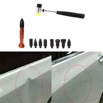 10 шт., комплект для ремонта вмятин без покраски, компактные, профессиональные инструменты для удара молотком для автомобиля