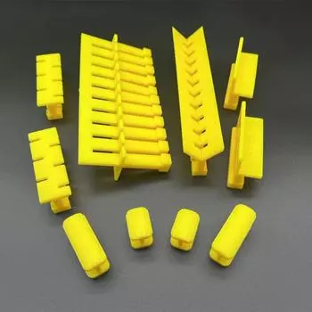 10 шт. комплект для ремонта вмятин, прямоугольный тянущий ряд, клейкие вкладки, инструменты, беспокрасочный съемник для металлической поверхности жёлтый