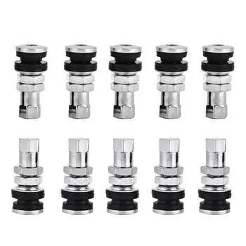 10 шт. комплект металлических вентилей для шин, автомобильных, грузовых, мотоциклетных, болтов, коротких вентилей для шин, TR161, пылезащитных колпачков для колесных вентилей CHINA