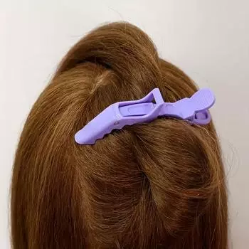 10 шт./комплект прочных заколок для волос для укладки и использования в салонах - надежно фиксируют волосы благодаря дизайну в виде когтя аллигатора оранжевый