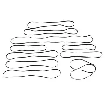 10 шт. комплект ремней для проигрывателей, высокоэластичный резиновый ремень для замены проигрывателя компакт-дисков, DVD-плееров Ph