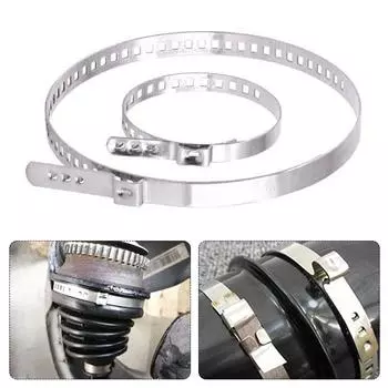 10 шт. комплект зажимов для пыльника ШРУСа из нержавеющей стали, универсальный регулируемый зажим для ШРУСа приводного вала 25-50 мм 50-120 мм