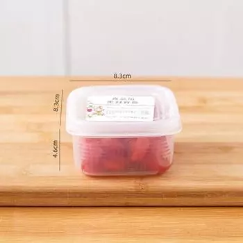 10 шт. Контейнер для хранения замороженных продуктов и фруктов, портативный, с отделениями, органайзеры для холодильника и морозильной камеры, прозрачный криспер для мяса, лука, имбиря 10pcs