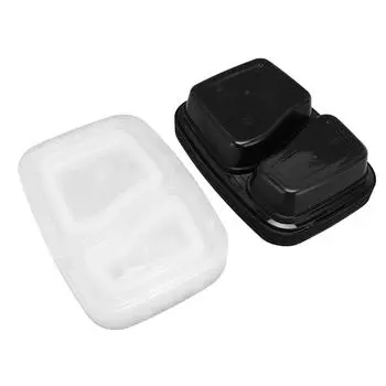 10 шт. контейнеров для еды на вынос, набор пластиковых ланч-боксов, многоразовые одноразовые контейнеры для хранения продуктов питания L