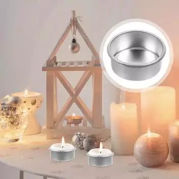 10 шт. контейнеры для изготовления свечей, домашний декор, железные многоразовые формы для свечей, подсвечники своими руками, чашки для чайных свечей, банки для чайных свечей