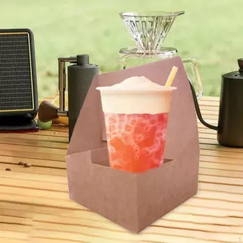 10 шт. контейнеры для напитков с ручками для сока Bubble Tea