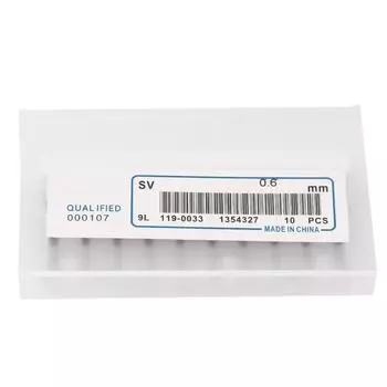 10 шт. Конусная фреза из карбида вольфрама с синим покрытием для гравировального станка печатных плат(0.6mm)