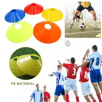 10 шт. конусов для ловкости, многофункциональные футбольные тренировочные конусы с круглыми отверстиями, конусы для ловкости, маркеры для спорта и игр