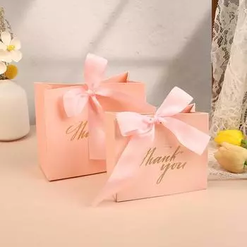10 шт., коробки для конфет «спасибо», свадебные подарки, упаковка, сумочка для гостей, день рождения, вечеринка, декор, сумка для покупок as the picture