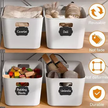 10 шт. Корзина с этикетками на клипсах на простой в использовании простой конструкции из ПВХ для хранения корзин Style B