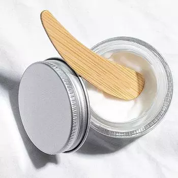 10 шт. косметических ложек для крема для лица, плоские мини-лопатки для макияжа из бамбука, деревянные косметические лопаточки