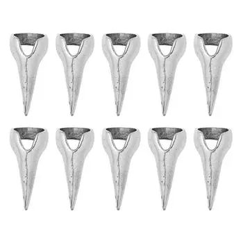 10 шт. костюм на Хэллоуин когти готические панк кольца ретро ногти кольца на весь палец серебряный