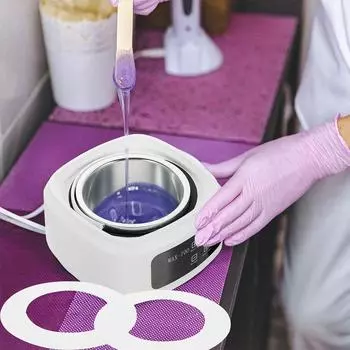 10 шт. коврики для восковой машины, грелки для воска, бумажные кольца, принадлежности для воска, бумажные коврики для удаления волос воском