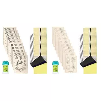 10 шт. кожи для практики татуировок с трансферной бумагой и 60 г трансферного геля для начинающих профессионалов Type 1