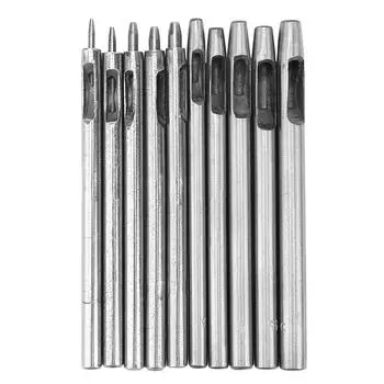 10 шт. кожаный ремешок для часов ремешок дырокол инструмент для сверления отверстий ручной дырокол