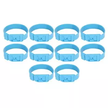 10 шт. Козий ошейник Опознавательные ленты для овец Кольцо для маркировки скота Фермерское оборудование 36 см Синий синий
