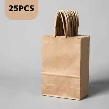 10 шт. крафт-бумага, сумка на вынос, сумка для молока, чая, выпечки хлеба, торта, упаковочная сумка для магазина одежды, подарочная сумка для покупок 10PCS кофейный