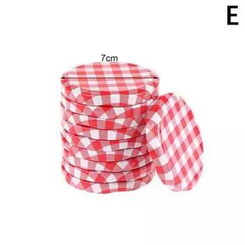 10 шт. красочные решетчатые крышки для банок с вареньем, крышки с широким горлом, откручивающиеся крышки, крышки для хранения банок, стеклянная круглая крышка для хранения