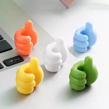 10 шт. красочные силиконовые настенные крючки для большого пальца, прочный клейкий зажим для кабеля, нержавеющие вешалки для ключей, настольный крючок для хранения L