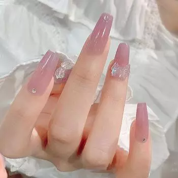 10 шт. красочных желейных прозрачных бантов для ногтей Aurora, 3D-смоляных милых бантов для дизайна ногтей, подвесок, драгоценных камней, маникюра своими руками