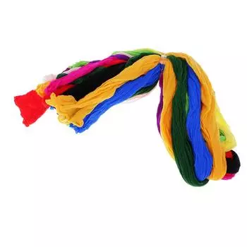 10 шт. красочный нейлоновый цветочный материал для искусственных шелковых цветов, поделок своими руками 70cm разноцветный