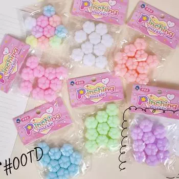 10 шт. креативная игрушка-лапка для кошек, медленный отскок, мультяшная милая мягкая игрушка для сжатия, забавные игрушки для декомпрессии, детские игрушки, подарки