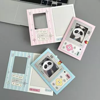 10 шт., креативная карта для камеры, складная задняя карта, полое окно, Kpop Star, фотокарта, сделай сам, упаковочный декор, материалы, бумажная доска