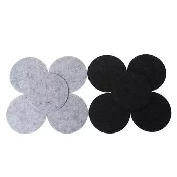 10 шт. креативные нескользящие изолированные подставки под еду и напитки, набор столовых приборов для чашек серый