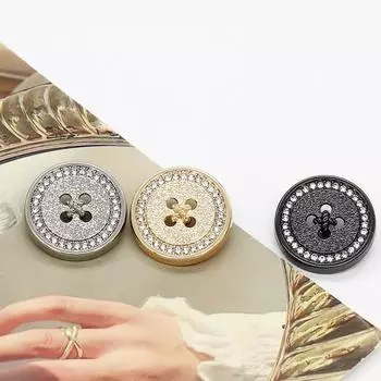 10 шт., креативные пуговицы с хвостовиком, модные металлические пуговицы с алмазными шипами, высококачественные пуговицы, аксессуары для одежды 11.5mm