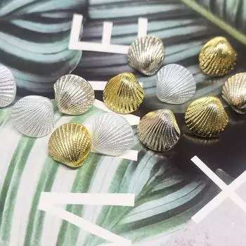 10 шт., креативные пуговицы в форме ракушки, 12 мм, модные акриловые пуговицы с хвостовиком, аксессуары для шитья одежды 12mm