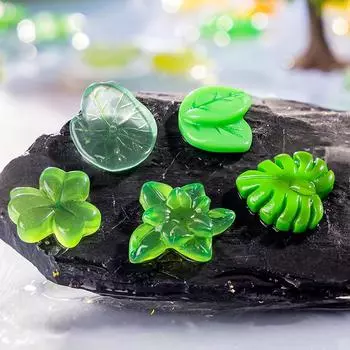 10 шт. креативные украшения для аквариума, ландшафтные украшения, красочные имитационные светящиеся листья, аксессуары для украшения, подарки