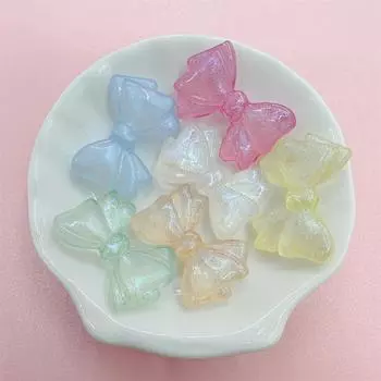 10 шт. креативные вертикальные отверстия бант тонкие мерцающие бусины для изготовления ювелирных изделий своими руками браслет серьги ожерелье материал ручной работы ювелирные аксессуары шампанского