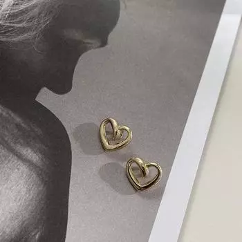 10 шт. креативных пуговиц в форме сердца, модные золотистые пуговицы в форме сердца с полой ножкой, аксессуары для шитья одежды 12mm серебряный