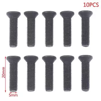 10 шт. крепежный винт M5*20 с левой резьбой для адаптера хвостовика сверлильного патрона 3/8 дюйма Unf 10pcs