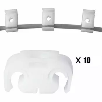 10 шт. кронштейн троса тормозной магистрали автомобиля зажимы для вакуумного шланга для GOLF для MK2 для BORA шасси трубки фиксированные крючки зажима линии белый