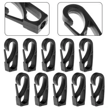 10 шт. крючки для каяка Dragon, аксессуары, черные зажимы для каноэ