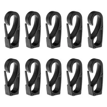 10 шт. крючки для каяка Dragon, аксессуары, черные зажимы для лодок